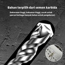 ISKU mata bor beton hss memutar bor mata bor baja tinggi 4mm - 12 mm
