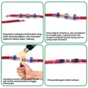 ISKU Kabel Solder Heat Shrink Warna Warni 100pcs Heat Shrink Konektor