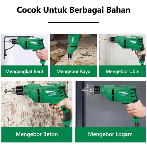 ISKU mesin bor tangan listrik bor/electric drill bolak-balik 700w