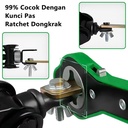 ISKU Kunci Pas Dongkrak Auto Repair Kunci Ratchet Wrench Mobil 340mm