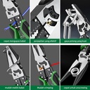 ISKU multifungsi wire cutters tang pemotong tang kawat lancip 9 inch