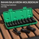 ISKU mata socket extention impact set 10pcs 1/2 inch mata sock set