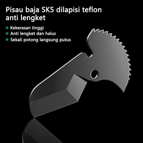 ISKU Gunting pipa Bahan sk5 baja paduan PVC Pipe Cutter Ukuran pembukaan maksimum 42mm Tang Potong Pipa
