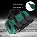 ISKU tool bag besar ukuran 18 inch 1680D tas perkakas kain oxford anti air/tools bag alat perkakas