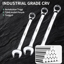 ISKU Kunci ring pas 27 mm bolak balik spanner wrench bahan baja chrome vanadium/plum blossom open end combination wrench