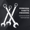 ISKU Kunci ring pas 10 mm bolak balik spanner wrench bahan baja chrome vanadium/plum blossom open end combination wrench