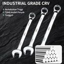 ISKU Kunci ring pas bolak balik 8mm spanner wrench bahan baja chrome vanadium/plum blossom open end combination wrench
