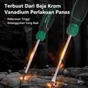 ISKU obeng plus 5*75 mm magnet /obeng set screwdriver sets perkakas/obeng super kuat chrome vanadium cocok untuk elektronik dan peralatan rumah tangga