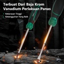 ISKU obeng plus 3*75 mm magnet /obeng set screwdriver sets perkakas/obeng super kuat chrome vanadium cocok untuk elektronik dan peralatan rumah tangga