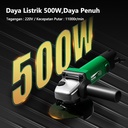 ISKU Mesin Bor Set 700W 220V Dan Mesin Gerinda Tangan 500W 220V
