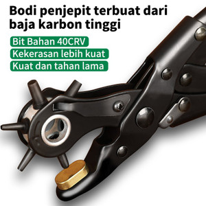 ISKU punch pliers /tang pembolong ikat sabuk pinggang 9 inch carbon