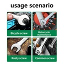 ISKU kunci ring pas set 11 pcs Chrome Vanadium Combination Wrench 8-24
