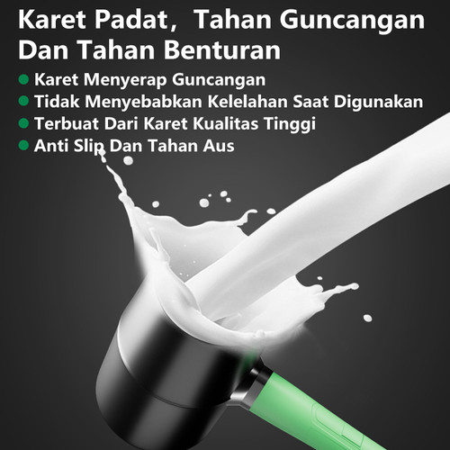 ISKU palu karet Rubber Hammer 8oz 12oz 16oz black mallet rubber