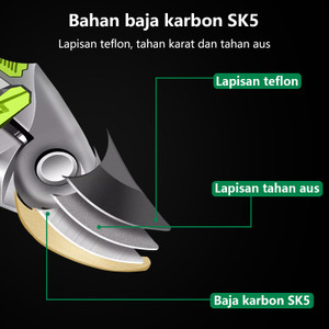 Isku Gunting Dahan Gunting Bonsai Gunting Taman Ranting Shears 8’’