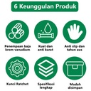 ISKU tool kit set alat kunci shock sok set 51pcs kunci ring 9pcs8-19mm