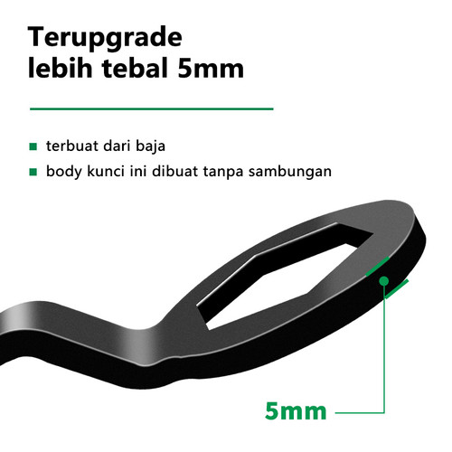 ISKU Penahan Kopling + Kunci CVT 39x41 Motor Matic Treker CVT 2 pcs