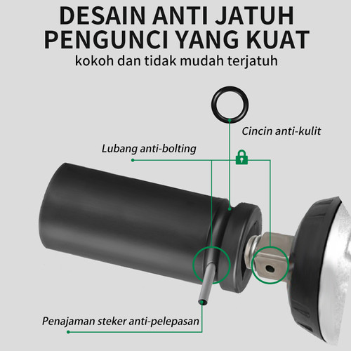 ISKU mata shock impact 10pcs bahan cr-mo panjang mata sock socket