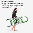 ISKU tangga lipat multifungsi rumah aluminium 3/4/5/6 step tangga