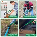 ISKU Gergaji Besi Pipa/Hacksaw Heavy Duty 8 10 12 inch Panjang