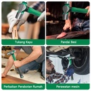 ISKU palu konde 1lb gagang karet fiber hammer ball pein hammer 1pc