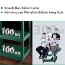 ISKU Troli Bengkel Rak 3 Susun Trolly Trolley Besi rak kerja perkakas
