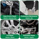 ISKU Kunci Shock pas rachet 1/2 inch 72gigi Wrench ukuran 30-43cm