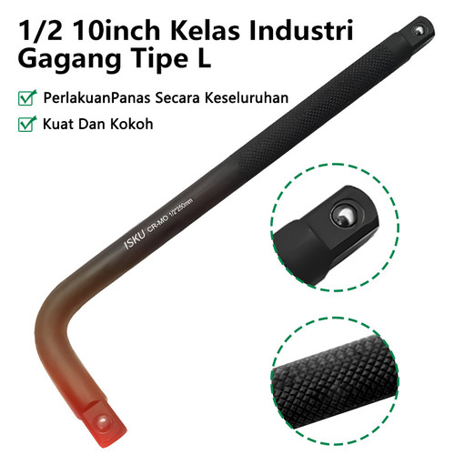 ISKU Kunci Shock Set 10pcs 8-24mm/Socket Kunci Set Motor/Socket Wrench