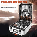 ISKU kunci ring pas set 121 pcs kunci shock set lengkap kombinasi 1/2
