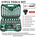 Isku set alat kunci pas 37 pcs potong kunci pas kunci shock set lengk