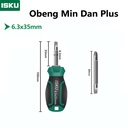 ISKU obeng set 1pcs 6.3*35 mm plus minus screwdriver set tip magnetik
