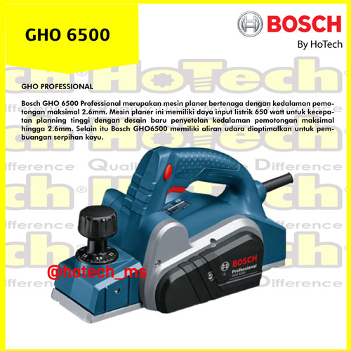 Bosch GHO 6500 | Mesin Serut Planner 2,6mm dengan 650W