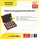 Milwaukee Crimping Dies DIN22 CU Die Kit 11 Dies | For M18 HCCT