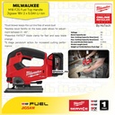 MILWAUKEE Jigsaw M18 FJS | Gergaji Mesin Listrik M18 FJS (Unit Only)