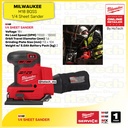 MILWAUKEE Mesin Amplas M18 BQSS (unit only) - 1/4 Sheet Sander M18 BQSS