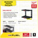 Milwaukee Shelving Kit 48-22-8480 | Kit 2 Rak kapasitas 23 kg