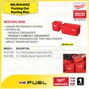 Milwaukee Nesting Regular Organizer Bin | Tempat Penyimpanan Multifungsi 2PK
