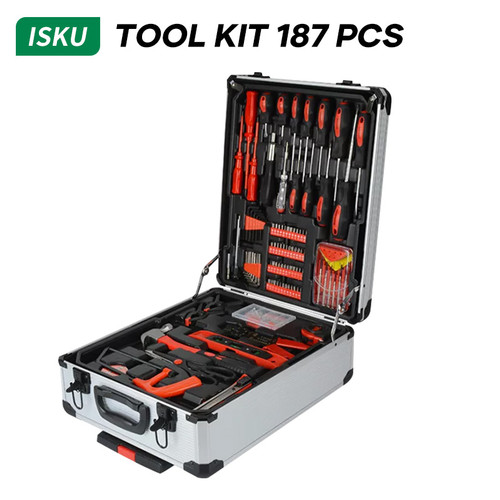 ISKU Toolkit Set 187/kunci shock set /kunci Bengkel motor komplit