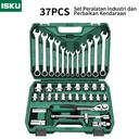 Isku set alat kunci pas 37 pcs potong kunci pas kunci shock set lengk