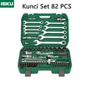 Isku Set Alat Kunci Pas 82 pcs Potong Kunci Pas Alat Set Cincin 72gigi