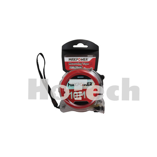 MAXPOWER Meteran Transparan 10m | Measuring Tape Transparent Body 10m x 25mm