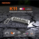 Nicron Senter  Keychain Flashlight 3 Warna | K11 Tingkat Cahaya 400 Lumens, Runtime Battery 11 Jam, Jarak Cahaya 74 meter