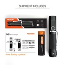 Nicron Flashlight Handfree Dual Fuel Twist Rotary Clip N9 with 1000 Lumens IP65 | Senter