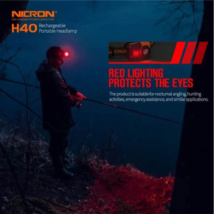 Nicron Senter IPX4 Waterproof Headlamp Fishing | H40 Tingkat Cahaya 700 Lumens, Runtime Battery 5 jam, Jarak Cahaya 45 meter