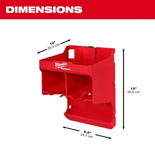 Milwaukee Tool Station | 48-22-8343 Pack Out  Drill Storage Station size 10" x 9,5" x 14"