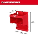 Milwaukee Tool Station | 48-22-8343 Pack Out  Drill Storage Station size 10" x 9,5" x 14"