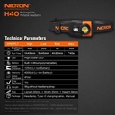 Nicron Senter IPX4 Waterproof Headlamp Fishing | H40 Tingkat Cahaya 700 Lumens, Runtime Battery 5 jam, Jarak Cahaya 45 meter