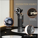 Nicron Flashligh IP65 Waterproof 90° rotatable 8 modes portable for camping - hiking - outdoors | L71 1800 Lumens High Brigthness
