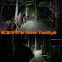 Nicron Twist 90 Degree  Flashlight | B71e 600 Lumens, Jarak Cahaya 126 meter, Runtime 3,5 jam