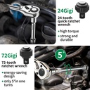 ISKU kunci shock set kunci sok 46pcs set socket (1/4 ") full set 53pcs