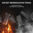 Isku Impact Socket panjang/pendek 1/2 Kunci Mata Sok Pukul 8mm ~ 46 mm